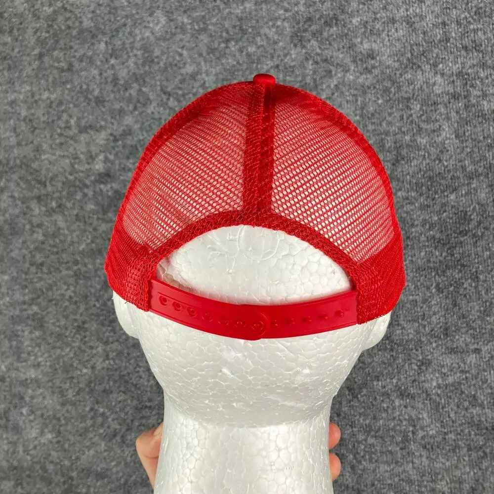 Budweiser Trucker Hat Red Mesh Snapback One Size Drink‎ Wiser Promo Cap